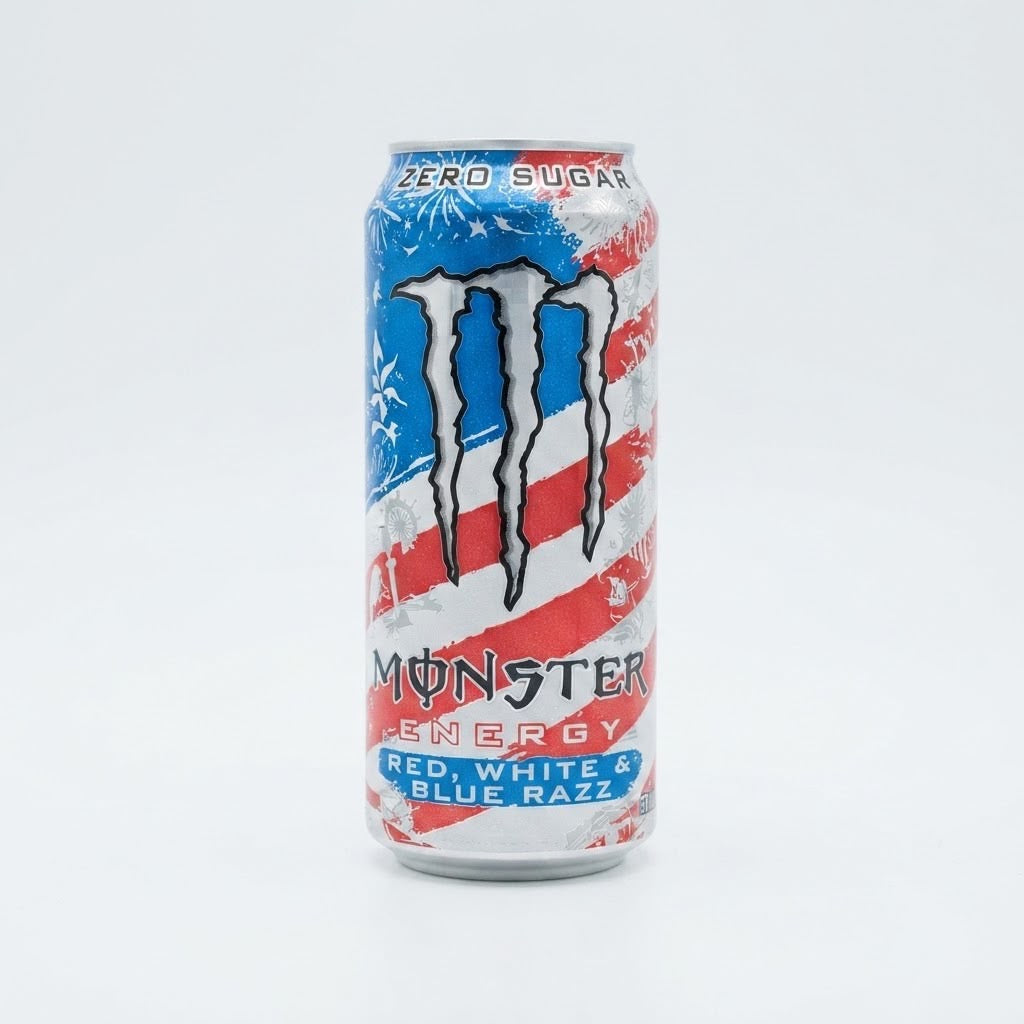 Monster Ultra Red White & Blue Razz 1x24