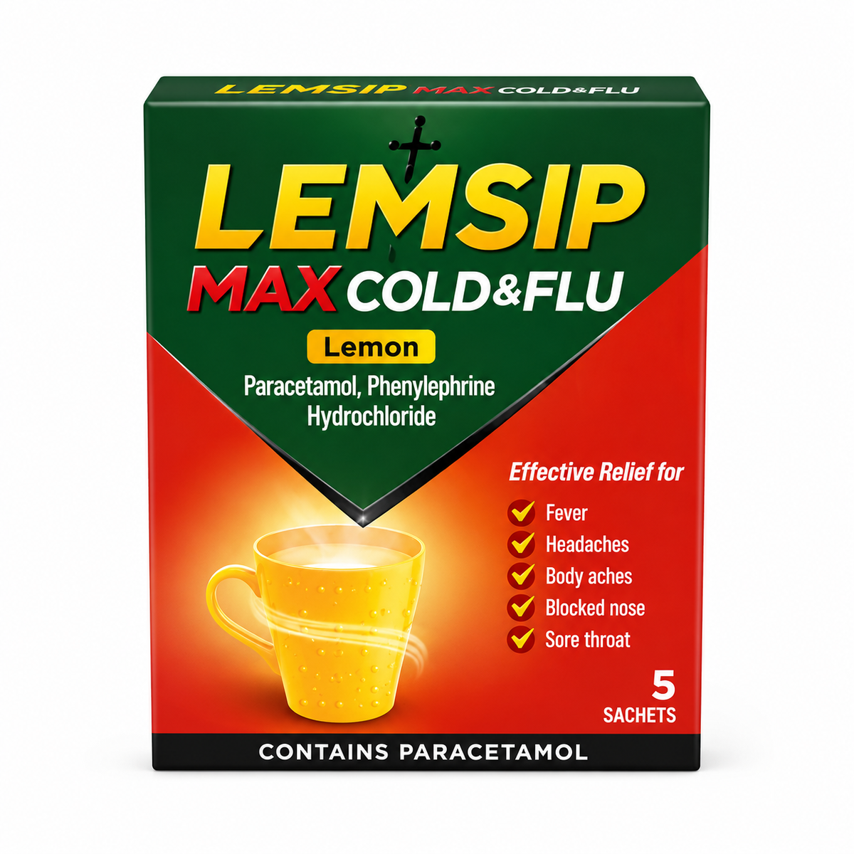Lemsip Max Cold & Flu Lemon (1x6)