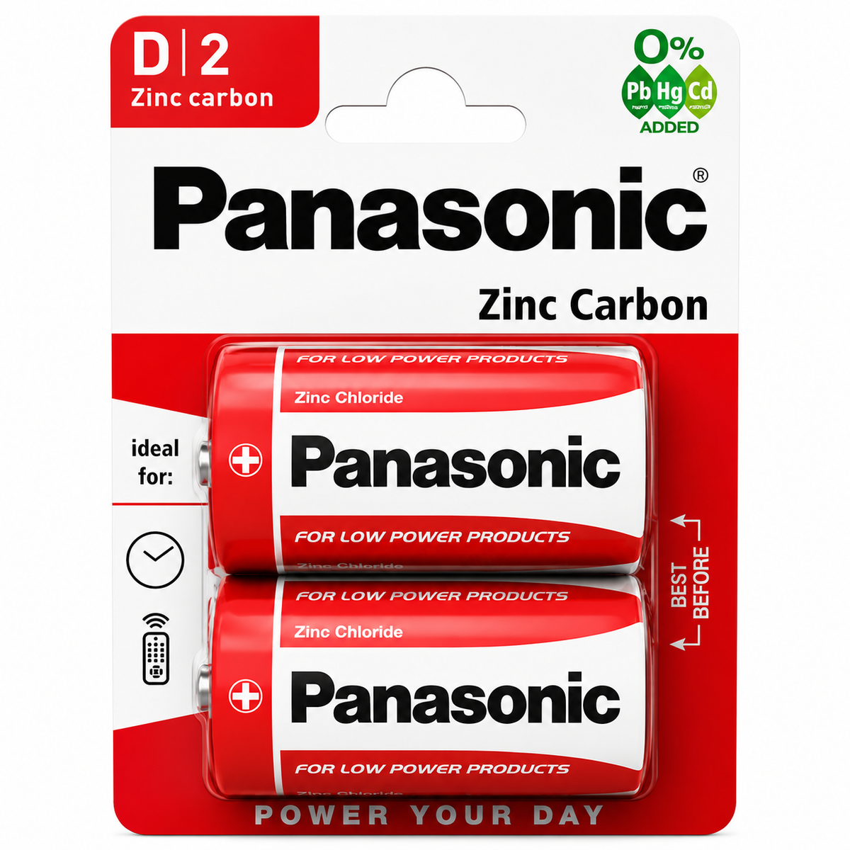 D2 Panasonic Batteries (2x12)