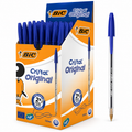 BIC Cristal  Original Blue Ballpoint Pens (1x50)
