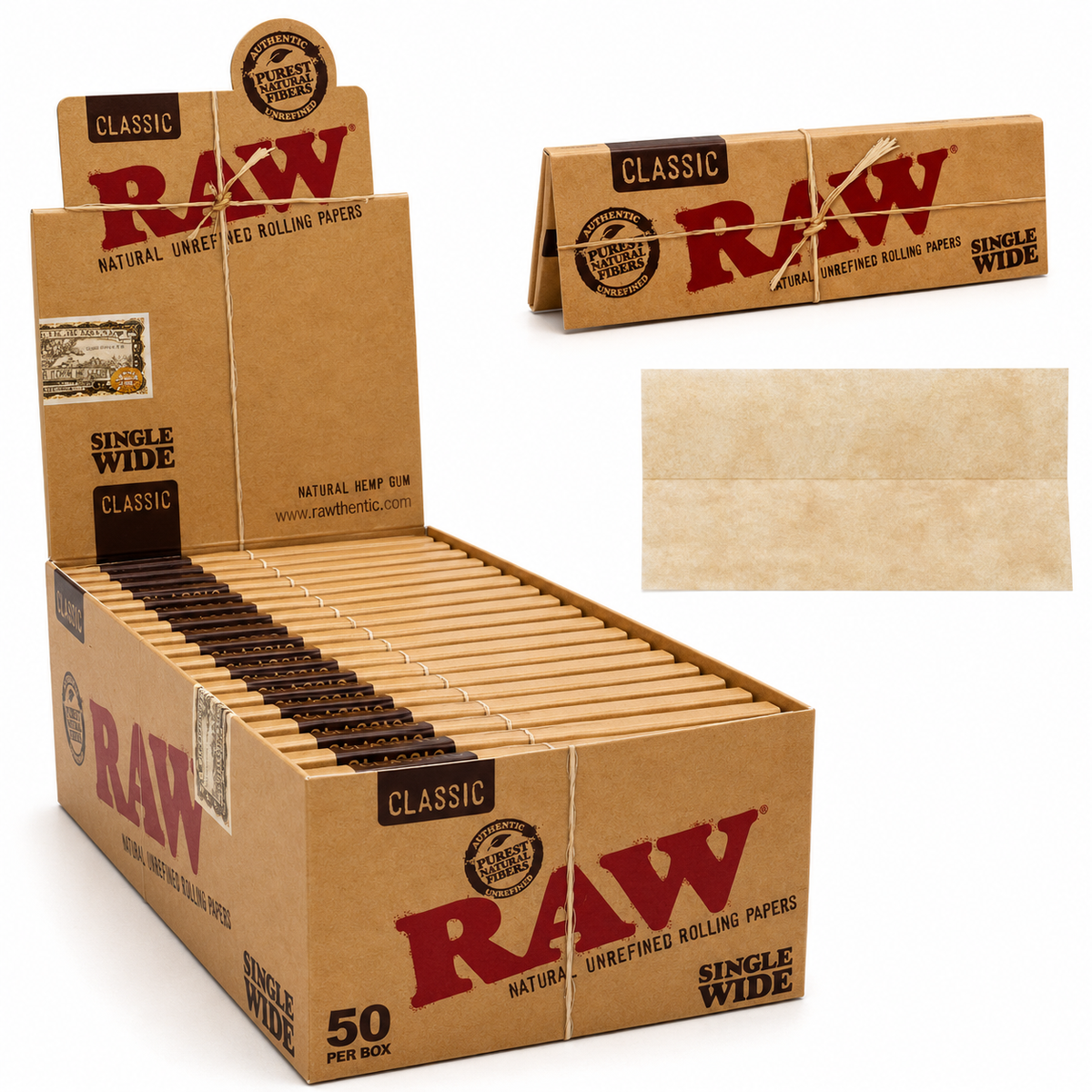 Raw Standard Rolling Papers (1x50)
