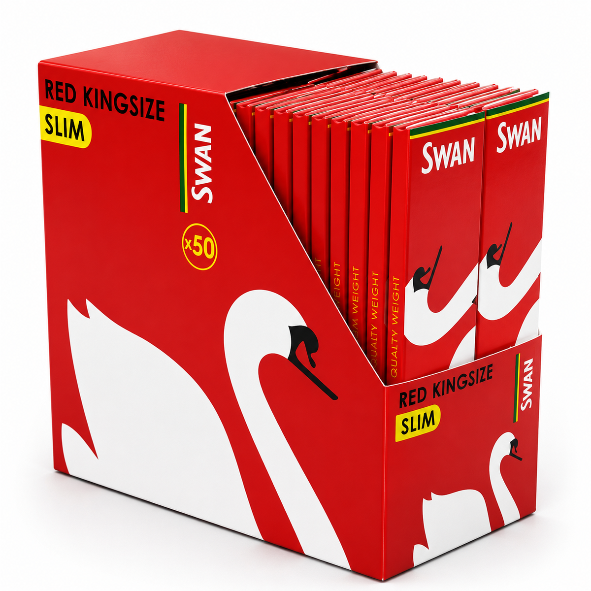 Swan Red King Size Papers (1x50)