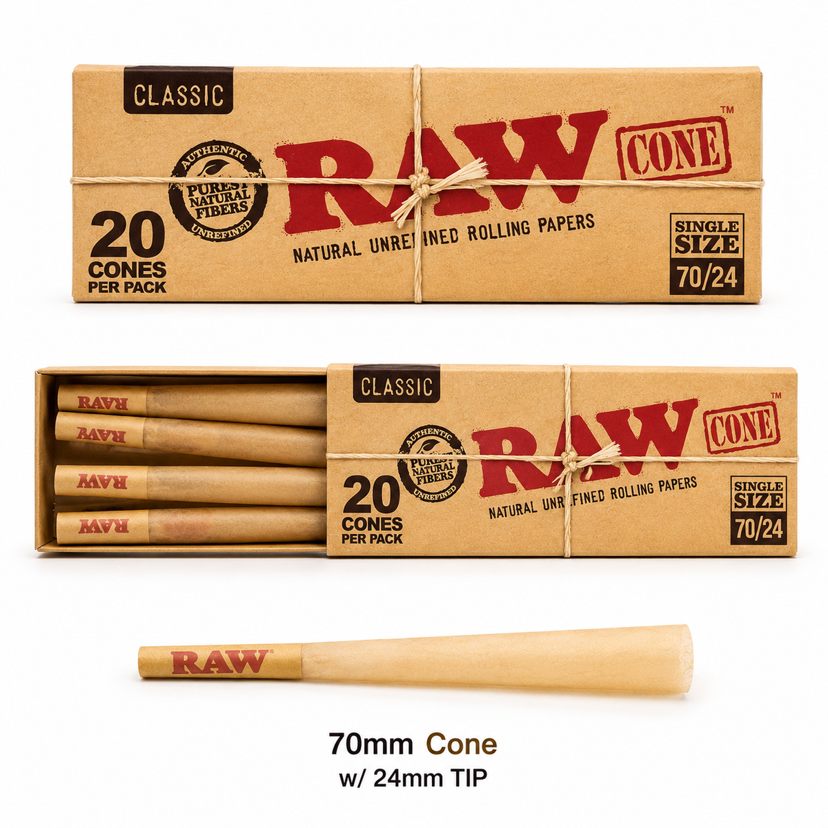 Raw Cone (20 pcs)